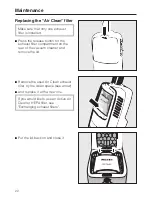 Preview for 22 page of Miele S 190 Operating Instructions Manual