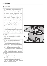 Предварительный просмотр 14 страницы Miele S 2001 Operating Instructions Manual