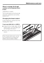 Предварительный просмотр 23 страницы Miele S 2001 Operating Instructions Manual