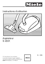 Предварительный просмотр 31 страницы Miele S 2001 Operating Instructions Manual