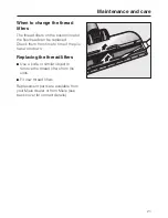 Preview for 21 page of Miele S 2111 Operating Instructions Manual