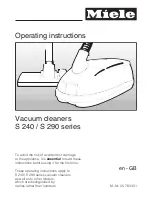 Preview for 1 page of Miele S 240 series Operating Instructions Manual