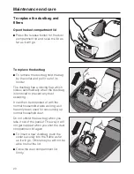 Preview for 20 page of Miele S 240 series Operating Instructions Manual