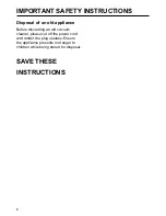 Preview for 6 page of Miele S 246i Operating Instructions Manual