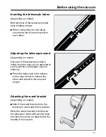 Preview for 11 page of Miele S 246i Operating Instructions Manual