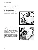 Preview for 22 page of Miele S 246i Operating Instructions Manual