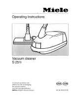 Miele S 251i Operating Instructions Manual preview