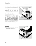 Preview for 16 page of Miele S 251i Operating Instructions Manual