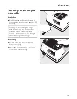 Preview for 15 page of Miele S 300 Series Operating Instructions Manual