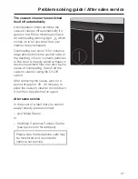 Preview for 27 page of Miele S 300 Series Operating Instructions Manual