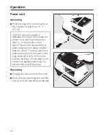 Preview for 20 page of Miele S 300i Operating Instructions Manual