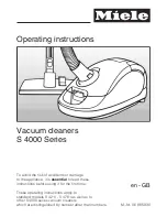 Miele S 4000 Series Operating Instructions Manual preview