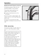 Preview for 22 page of Miele S 4000 Operating Instructions Manual