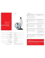 Preview for 2 page of Miele S 4212 DuoFlex Specifications