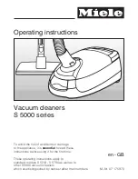 Miele S 5000 series Operating Instructions Manual preview