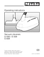 Miele S 556 Operating Instructions Manual preview