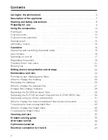 Preview for 2 page of Miele S 560 series Operating Instructions Manual