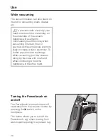 Preview for 20 page of Miele S 5981 PowerPlus Operating Instructions Manual