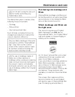 Preview for 23 page of Miele S 5981 PowerPlus Operating Instructions Manual