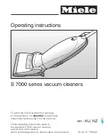 Preview for 1 page of Miele S 7000 series Operating Instructions Manual