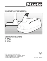 Preview for 1 page of Miele S 758 Operating Instructions Manual