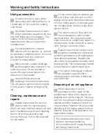 Preview for 8 page of Miele S 758 Operating Instructions Manual