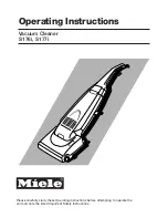 Preview for 1 page of Miele S176i Operating Instructions Manual