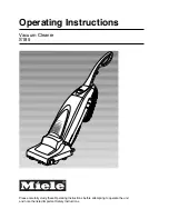 Preview for 1 page of Miele S185 Operating Instructions Manual