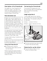 Preview for 5 page of Miele S5 SEB228 Operating Instructions Manual