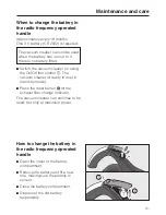 Preview for 31 page of Miele S6730 Operating Instructions Manual