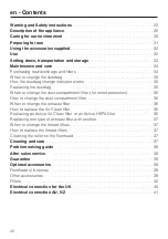 Preview for 22 page of Miele S770 Operating Instructions Manual