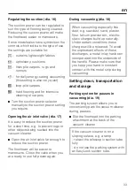 Preview for 33 page of Miele S770 Operating Instructions Manual