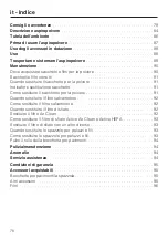 Preview for 78 page of Miele S770 Operating Instructions Manual