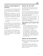 Preview for 17 page of Miele SAB 100 ACCU NOVA Operating Instructions Manual