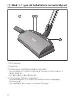 Preview for 62 page of Miele SAB 100 ACCU NOVA Operating Instructions Manual