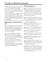 Preview for 72 page of Miele SAB 100 ACCU NOVA Operating Instructions Manual