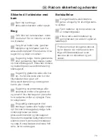 Preview for 73 page of Miele SAB 100 ACCU NOVA Operating Instructions Manual