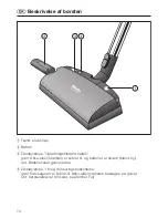 Preview for 74 page of Miele SAB 100 ACCU NOVA Operating Instructions Manual