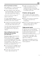 Preview for 13 page of Miele SAB 110 ACCU NOVA Operating Instructions Manual