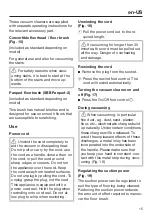 Preview for 15 page of Miele SBAN0 Operating Instructions Manual