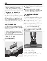 Preview for 4 page of Miele SBDH 285 Allergotec Operating Instructions Manual