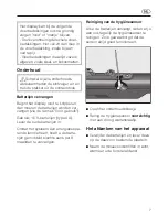 Preview for 7 page of Miele SBDH 285 Allergotec Operating Instructions Manual