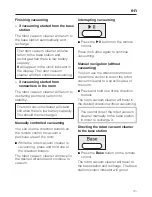 Preview for 41 page of Miele Scout RX1 Operating Instructions Manual