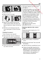 Preview for 61 page of Miele Scout RX2 Operating Instructions Manual