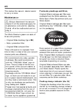 Preview for 40 page of Miele SGFP3 Operating Instructions Manual