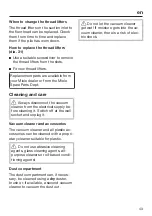 Preview for 43 page of Miele SGFP3 Operating Instructions Manual