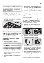 Preview for 27 page of Miele SLQL0 Operating Instructions Manual