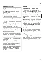 Preview for 57 page of Miele SM Series Operating Instructions Manual