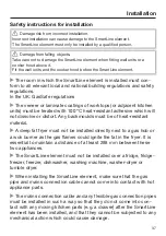 Preview for 37 page of Miele SmartLine CS 7101-1 Operating And Installation Instructions