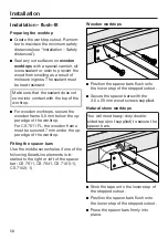 Предварительный просмотр 58 страницы Miele SmartLine CS 7101-1 Operating And Installation Instructions